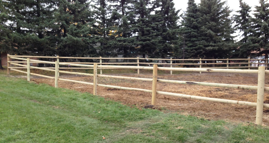 Call 825.710.9669 Fencing Cochrane Post & Round Rail Dog Runs